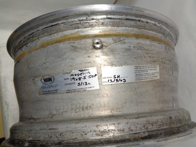 SET OF ROH MODENA 19X8.5 ET 52, 19X10.5 ET40 5X130 SILVER 3 PIECE WHEELS WR