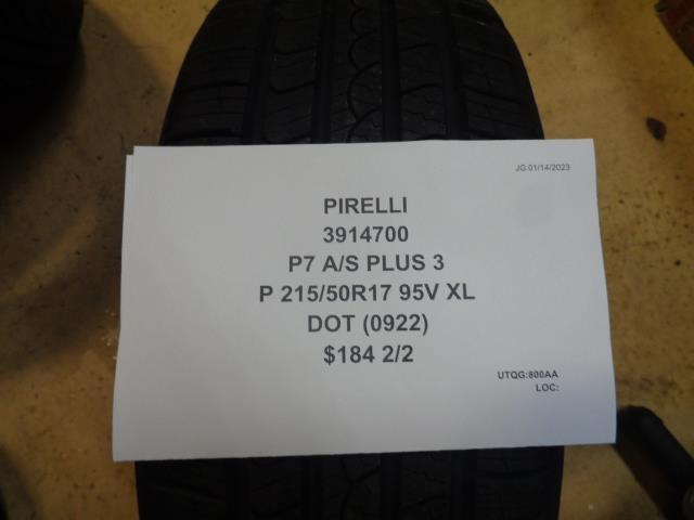 1 PIRELLI P7 A/S PLUS 3 P 215 50 17 95V XL TIRE 3914700 BQ1