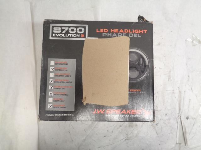 NEW JW SPEAKER 8700 EVO 2 DUAL BURN 7" ROUND LED HEADLIGHT 0553311 SR