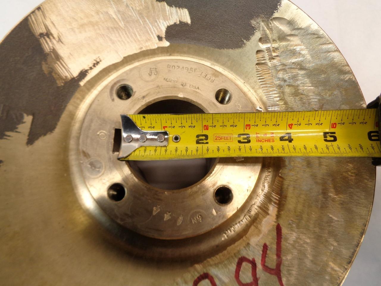 UNKNOWN 14" 5 VANE BRASS WATER PUMP INDUSTRIAL IMPELLER B02496F 1398 6M 145 I1