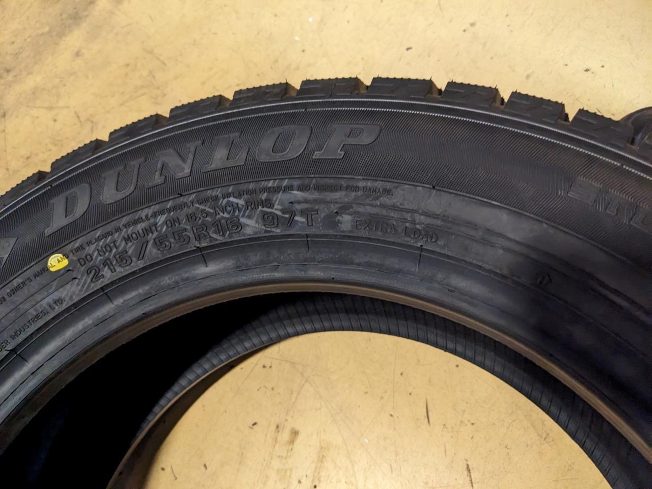 DUNLOP WINTERMAXX 2 P 215 55 16 97T XL TIRE 266016630 CQ3