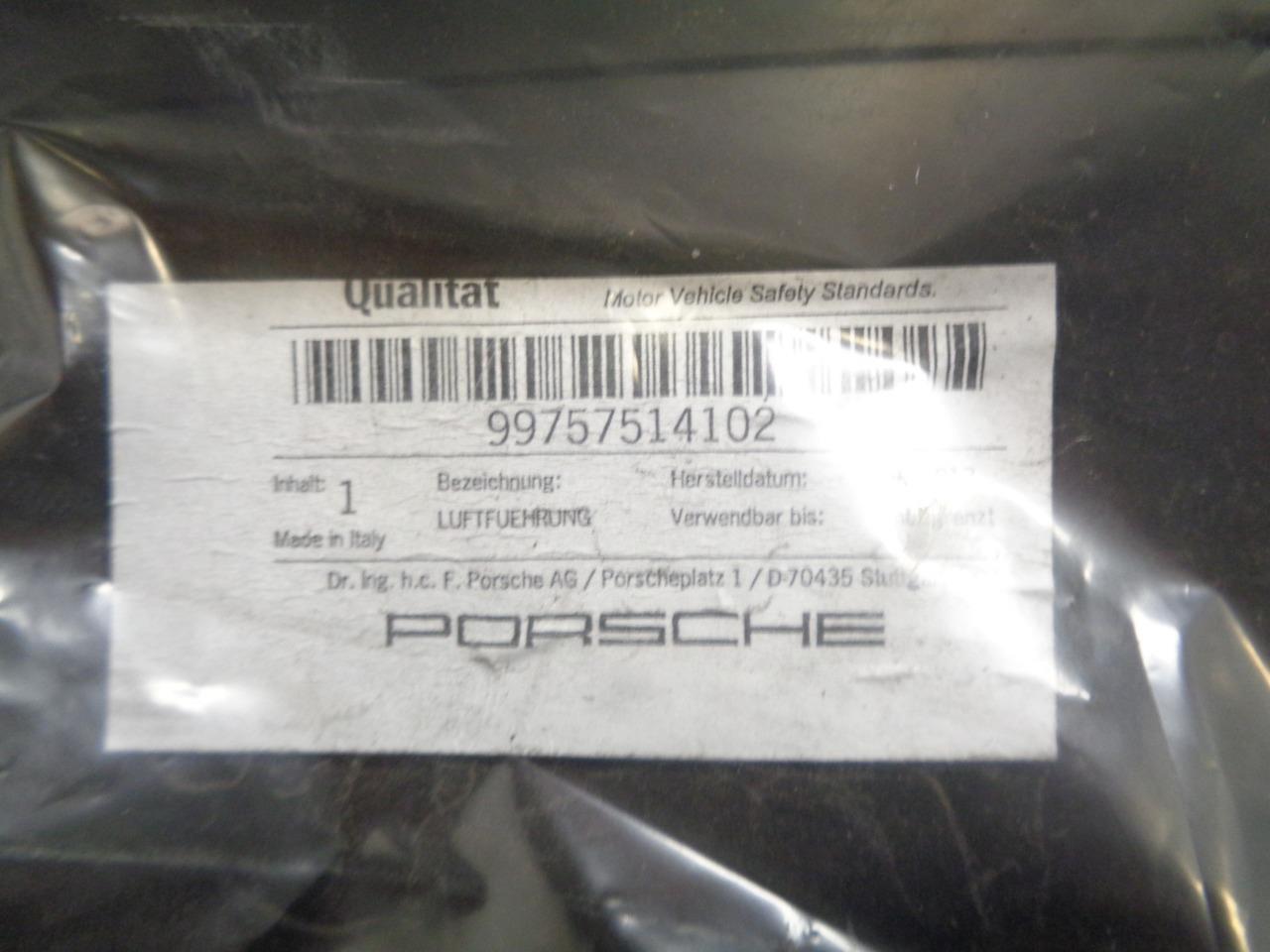NEW GENUINE PORSCHE 997 AIR DUCT 997 575 141 02 R23