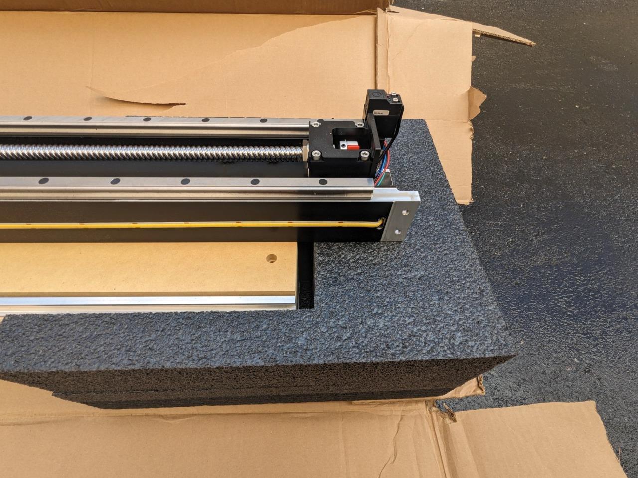 SHAPEOKO CNC ROUTER T-SLOT HYBRID TABLE 48"X49" AND ROUTER ONLY #1 B2 BOX 1