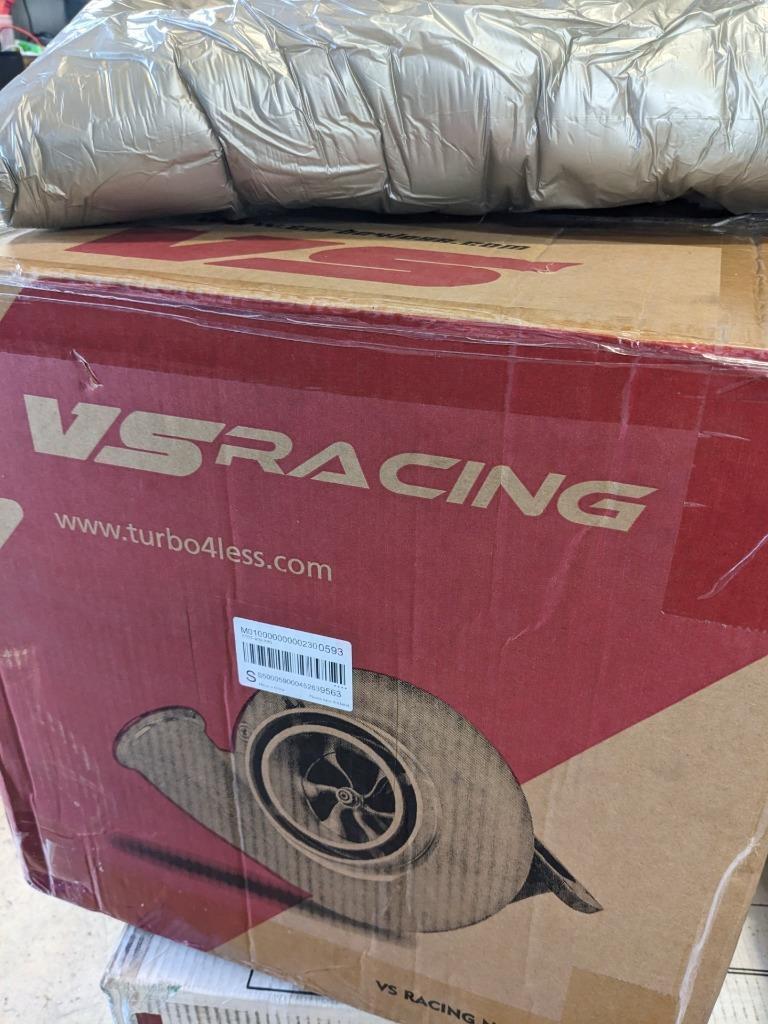 VS RACING ST07-40V-X80 TURBOCHARGER AND GASKET KIT T6 DIVIDED 1.32 AR NEW E1