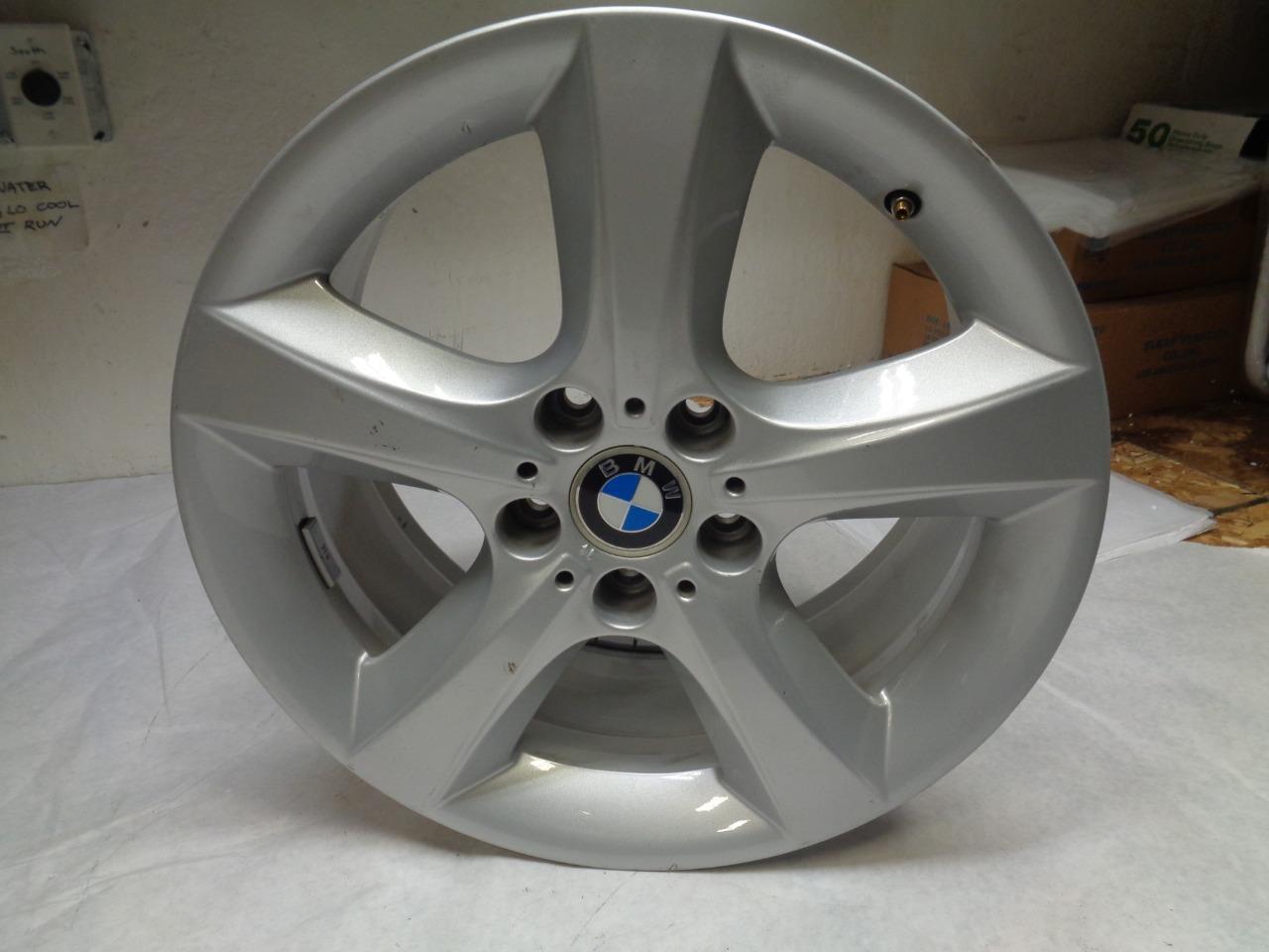 USED GENUINE BMW STAR SPOKED 210 WHEEL 18x8.5 ET46 SILVER 36 11 6 772 243-14  WR