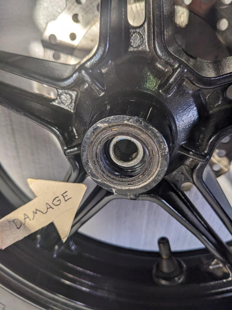 KAWASAKI F-0633 FRONT WHEEL 12XMT2.5 & 100/90-12 49J TIRE FOR Z125 PRO NEW KSLR