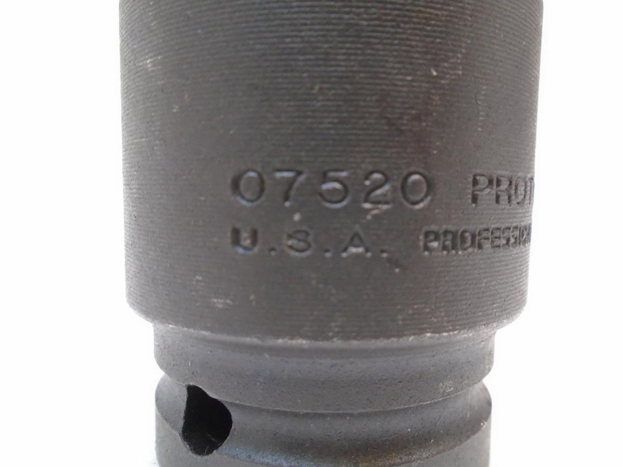 NEW STANLEY PROTO 07520 3/4 DRIVE 6 PT. IMPACT SOCKET 1-1/4 R22