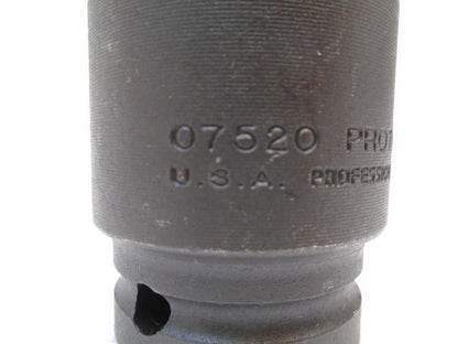NEW STANLEY PROTO 07520 3/4 DRIVE 6 PT. IMPACT SOCKET 1-1/4 R22