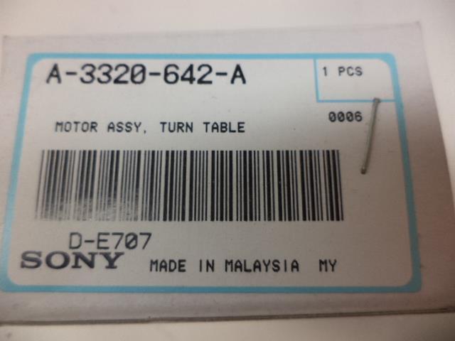 NEW SONY MOTOR ASSY TURN TABLE SPINDLE A-3320-642-A R4TE