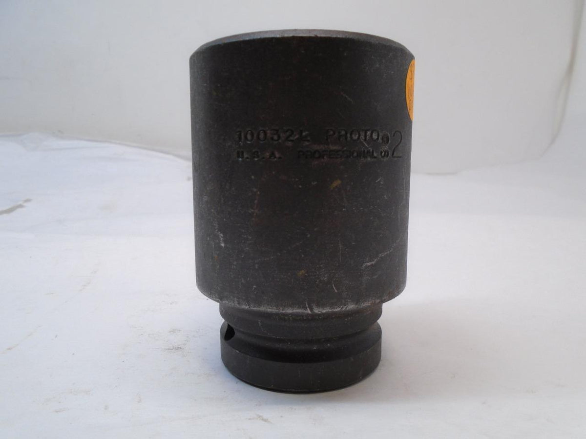 NEW STANLEY PROTO 1 IN. DR. DEEP IMPACT SOCKET 2'' 6 PT. 10032L R22