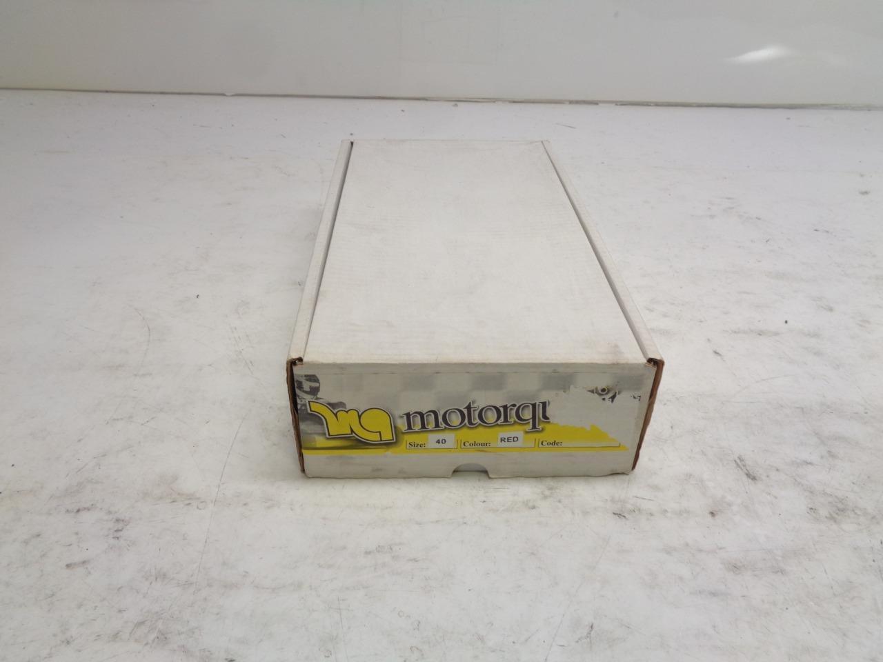 PAIR NEW MOTOR QUALITY RACING SHOES RED SIZE 8-8.5(40) SR