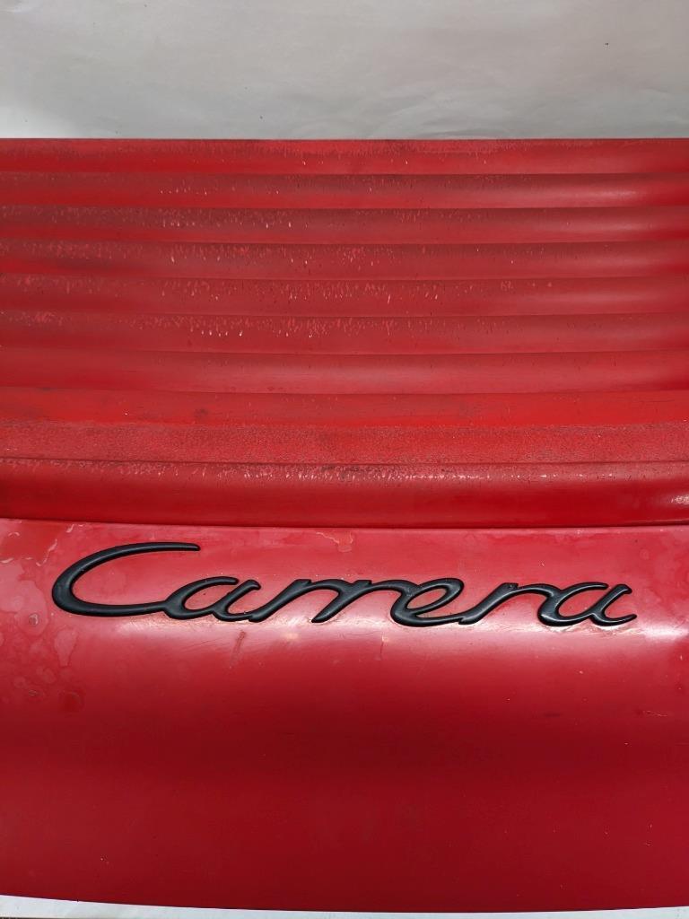 PORSCHE REAR TRUNK LID RED W/ GRILLE & LOWER BRACKET FOR 94 996 CARRERA USED R22