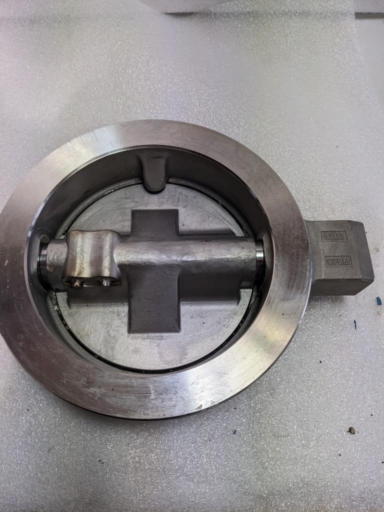 JAMESBURY STEEL WAFER-SPHERE VALVE 8" 316SS BODY 830W1136HBXZ K2