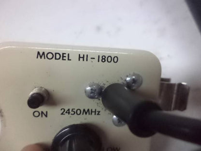 HOLADAY INDUSTRIES MICROWAVE SURVEY COMPACT METER HI-1800 2450 MHz R4