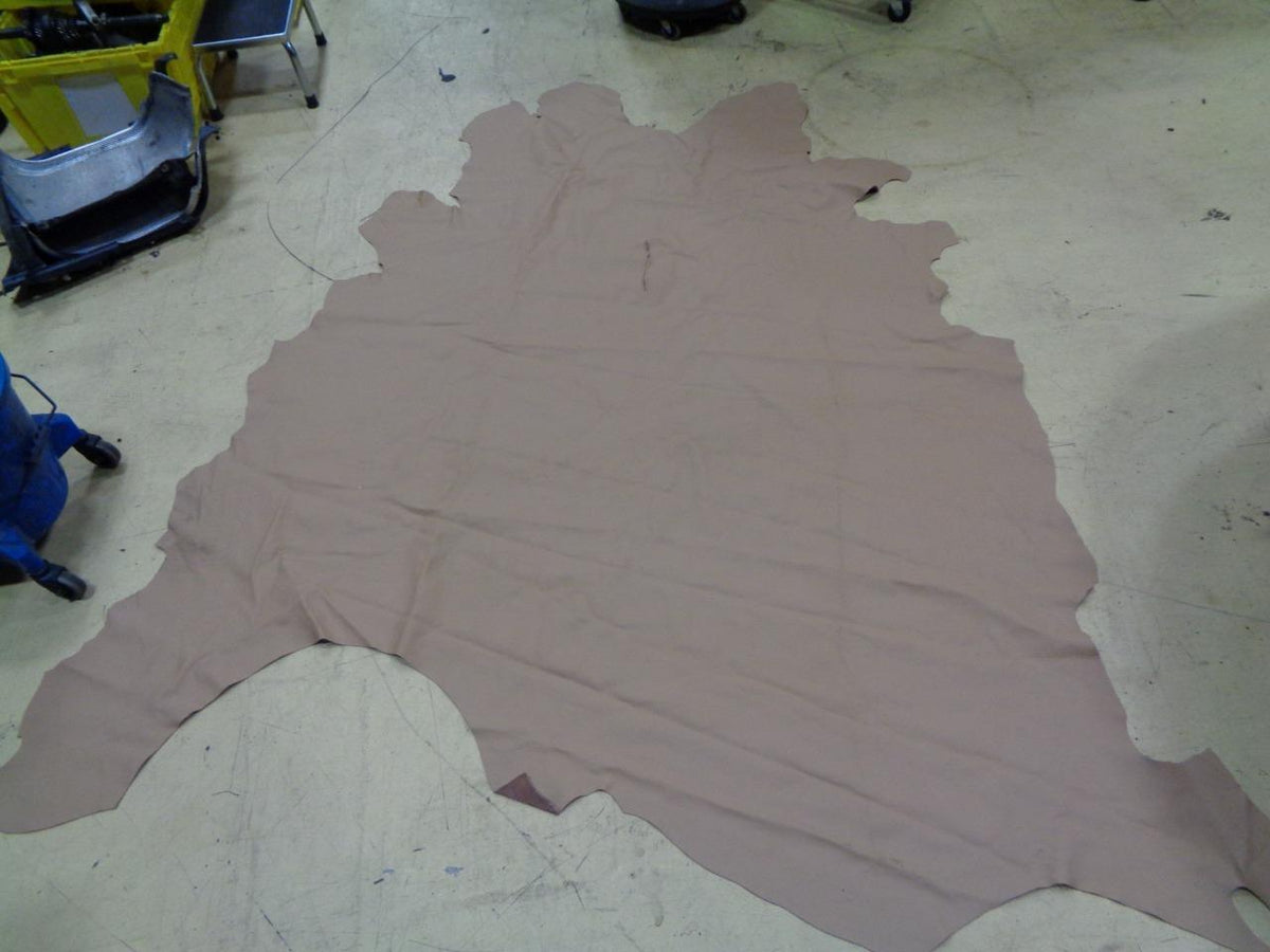 LEATHER HIDE 36.94 SQUARE FEET 3.43 SQUARE METERS TAN NEW N.1 SR