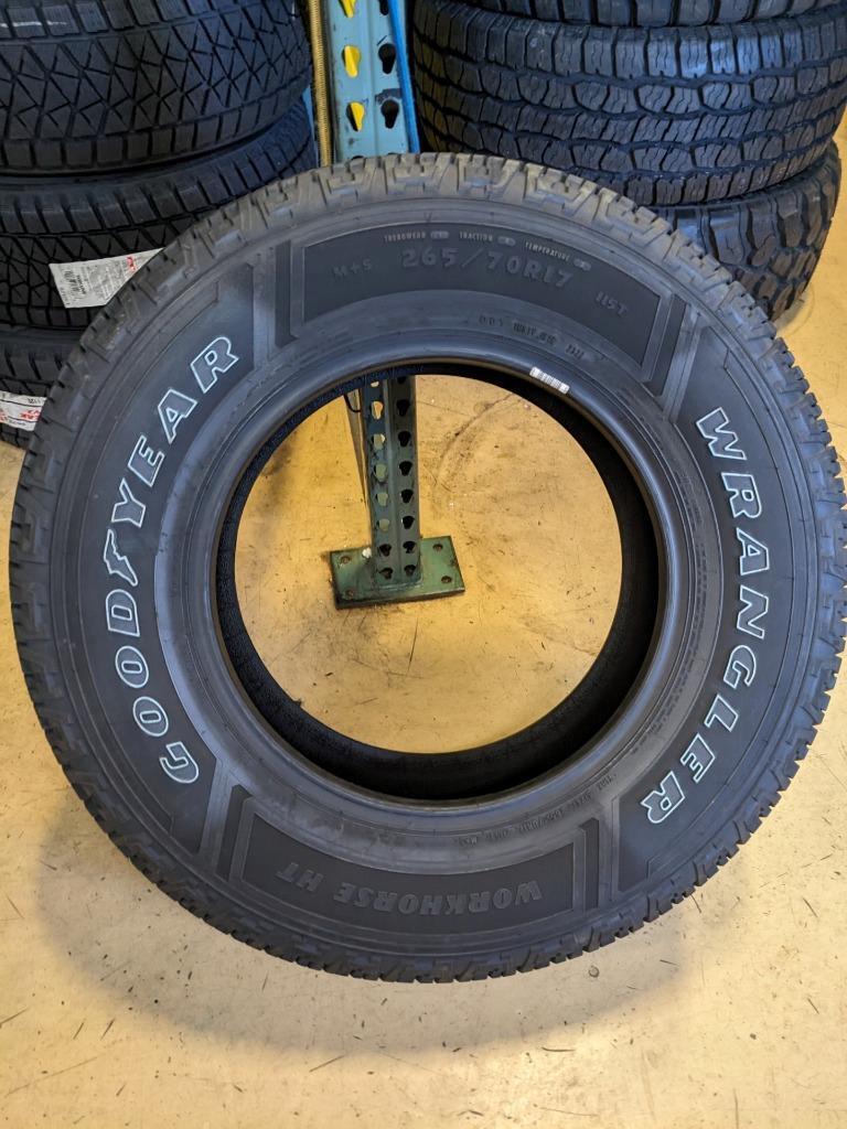 GOODYEAR WRANGLER WORKHORSE HT OWL P 265 70 17 115T SL TIRE 116010652 CQ1