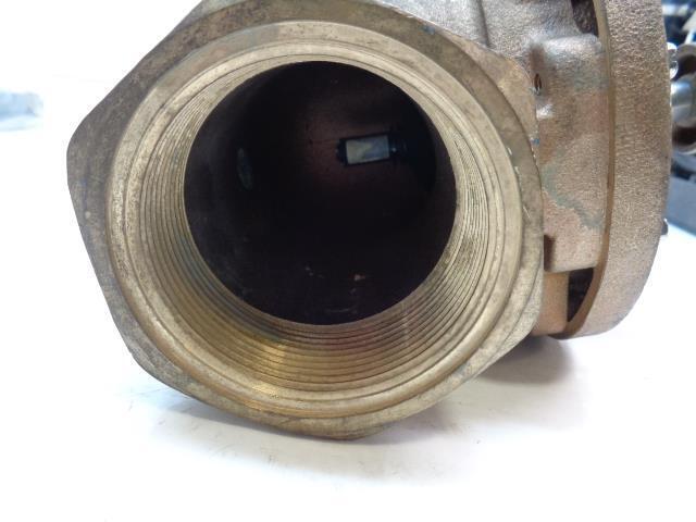 NEW HUNTER VALVE IBV301GFS 3 INCH BRASS GLOBE VALVE W/ FILTER SENTRY R32