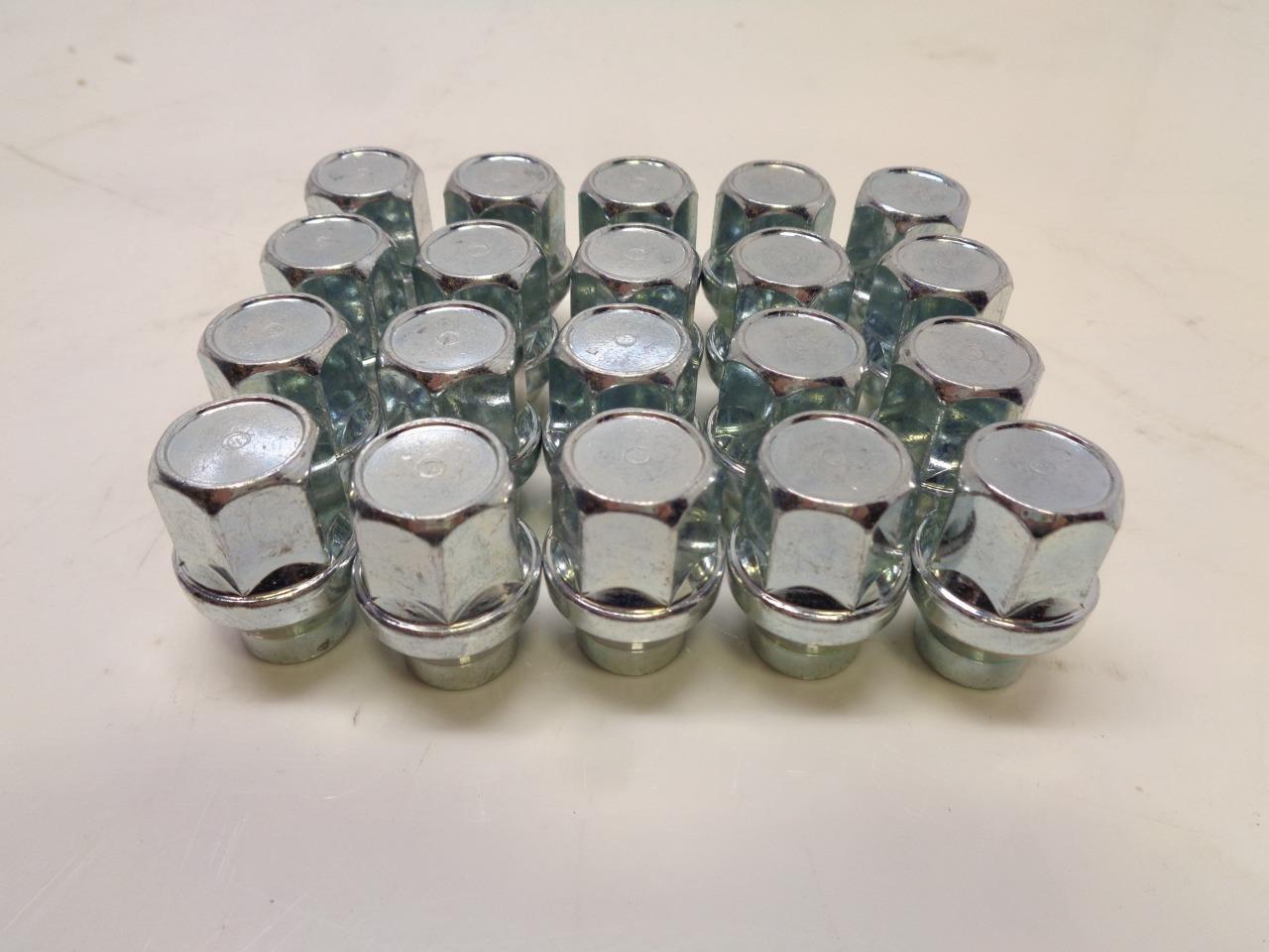 1 NEW 20 PACK 1/2"-1.2" CHROME LUG NUTS R15T2