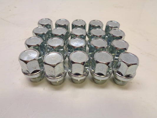 1 NEW 20 PACK 1/2"-1.2" CHROME LUG NUTS R15T2