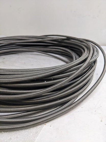 UNBRANDED BRAIDED 210' SS HOSE 5/16" ID 7/16" OD W/ PLASTIC TUBING NEW R17