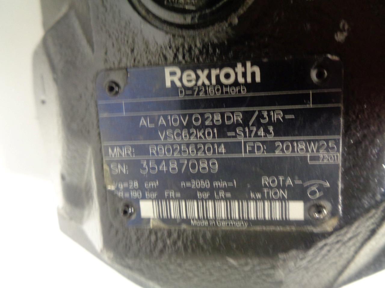 BOSCH REXROTH LA10VO28DR/31R-VSC62K01-S1743 HYDRAULIC PUMP NEW J2