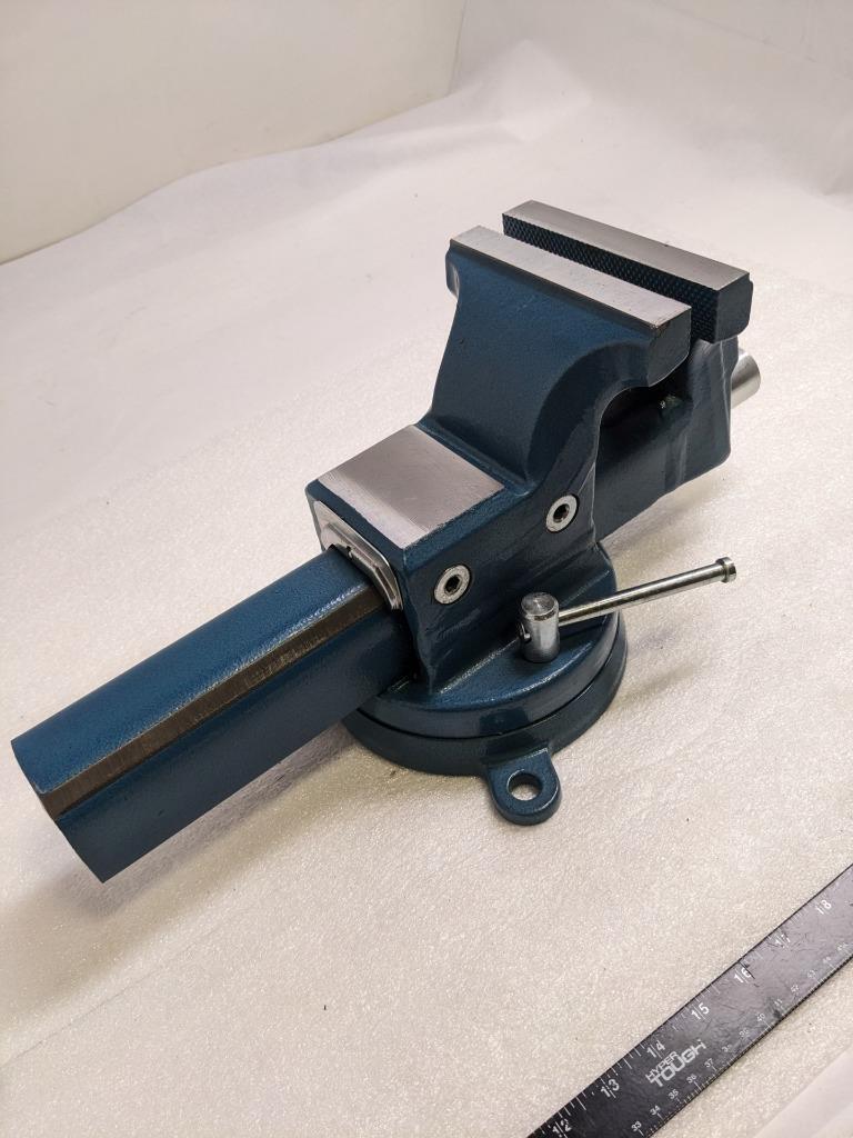 BESSEY BV-DF6SB BENCH VISE 6" WIDE 7" OPEN 90K PSI 360 SWIVEL NO HANDLE NEW H1
