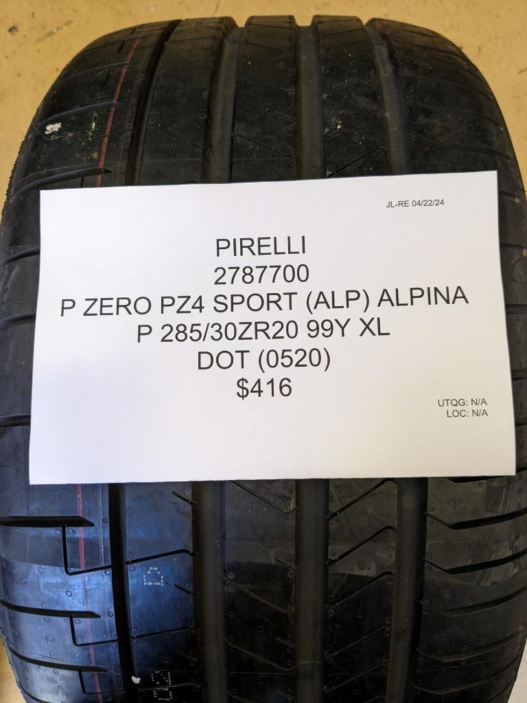 PIRELLI P ZERO PZ4 (ALP) ALPINA P 285 30 20 99Y XL TIRE 2787700 CQ2