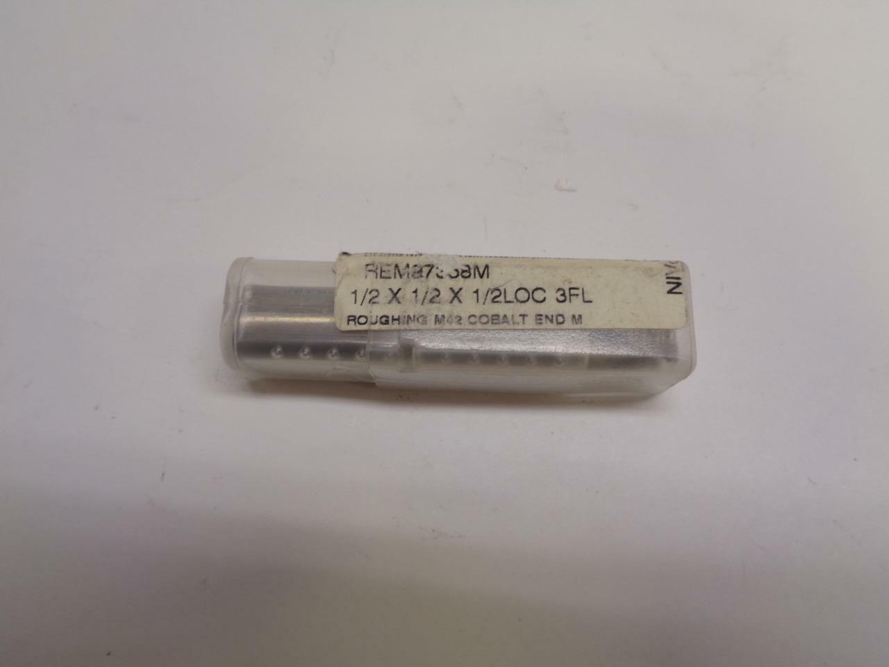 NEW 1/2" M42 COBALT 3 FLUTE CENTER CUT FINE PITCH ROUGHING END MILL EMCBS