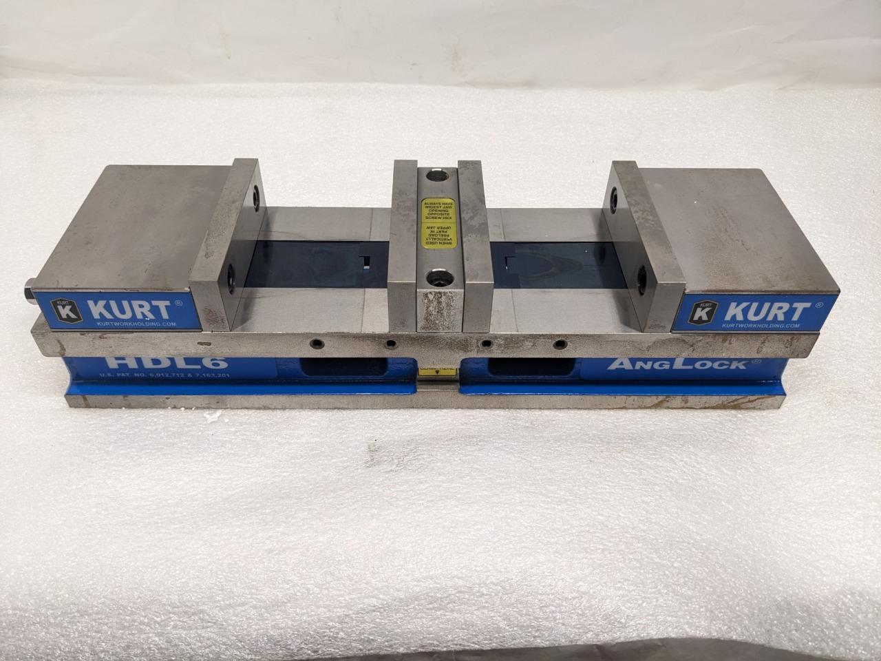 Kurt HDL6 English 6″ JAW WIDTH 4" JAW OPEN Double Station Vise W/O HANDLE NEW H1