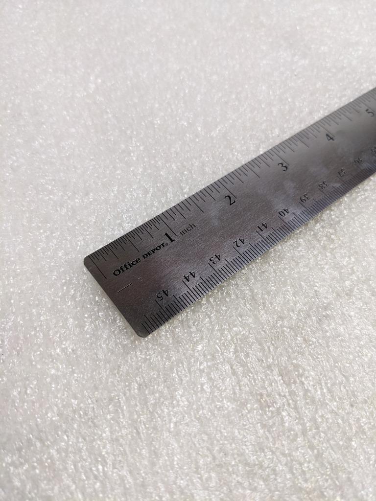 ACME UNITED ACM10417 STAINLESS STEEL RULERS 40893 (12-PACK) 18" NEW R13T2