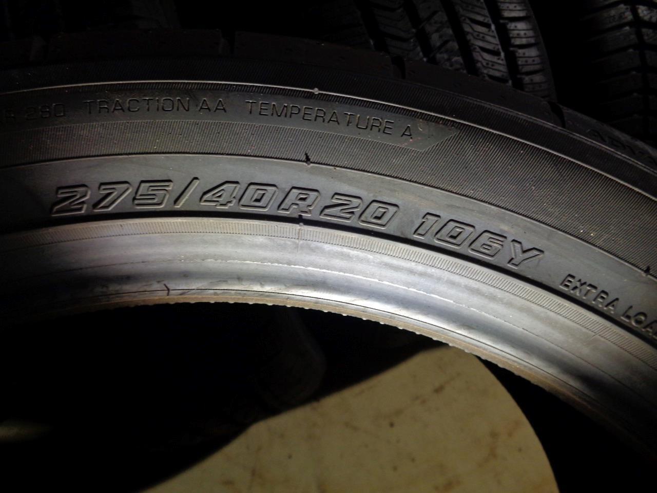 YOKOHAMA ADVAN APEX V601 275 40 20 106Y TIRE 60139 BQ3