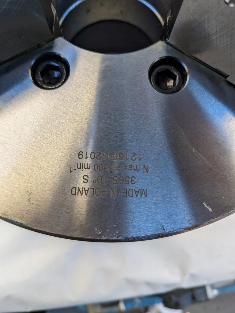 BISON 10" SELF CENTERING CHUCK WITH FINE ADJUSTMENT FRONT MOUNTING 3565-10 R34