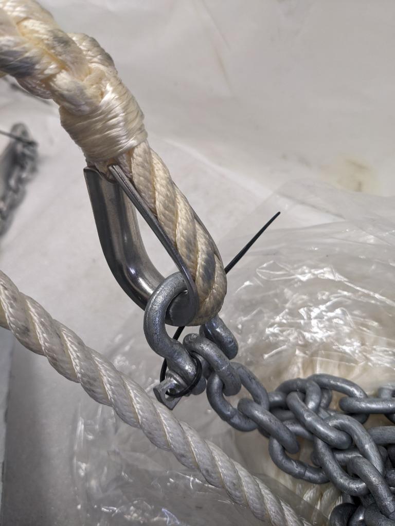WEST MARINE 11610557 TRAD-13 TRADITIONAL 13 LBS ANCHOR WITH ROPE CHAIN NEW I2