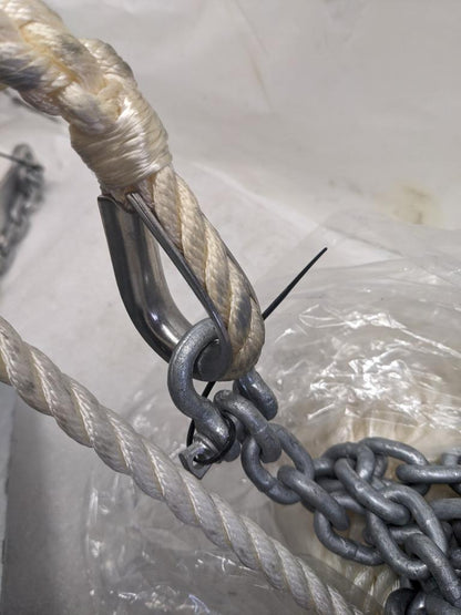 WEST MARINE 11610557 TRAD-13 TRADITIONAL 13 LBS ANCHOR WITH ROPE CHAIN NEW I2