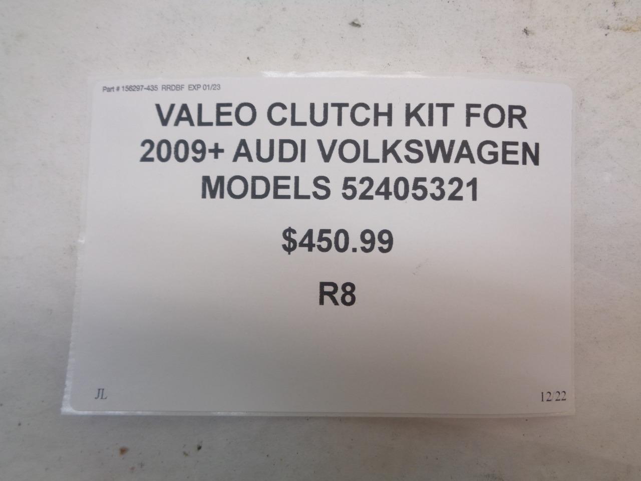 VALEO CLUTCH KIT for 2009+ AUDI A3 VOLKSWAGEN GOLF JETTA MODELS 52405321 R8