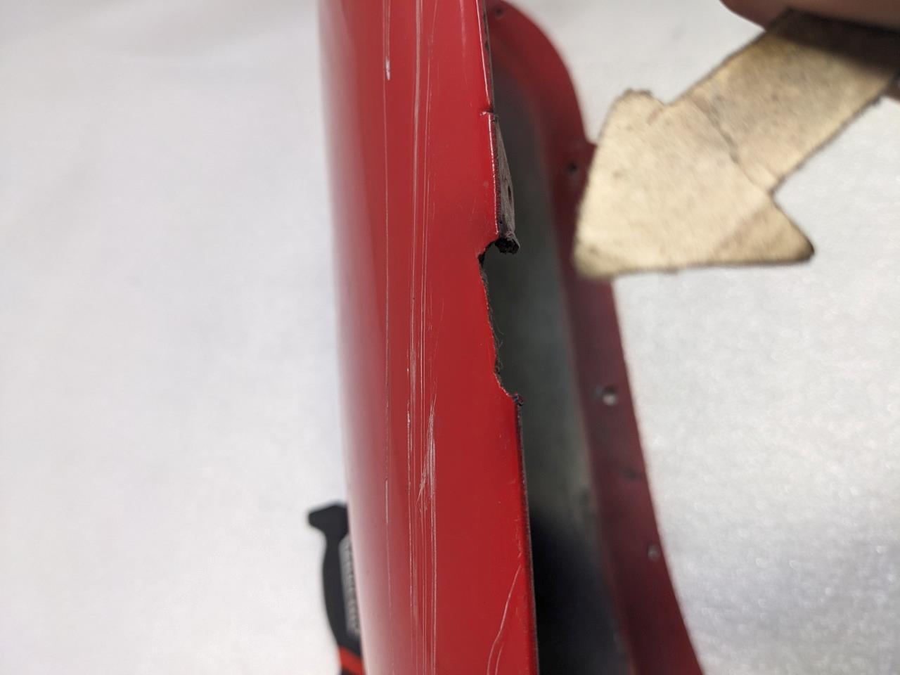 PORSCHE 911 964 CARRERA 89-94 RIGHT REAR BUMPER PANEL- RED 96450516400 USED R23