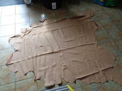 Leather Hide 45.96 Square Feet 4.27 Square Meters Beige NEW SR