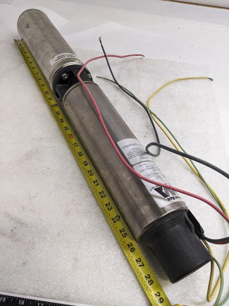 WATER ACE R302A SUBMERSIBLE 4" DEEP WELL PUMP 3-WIRE 1HP 10GPM 230V NEW H2