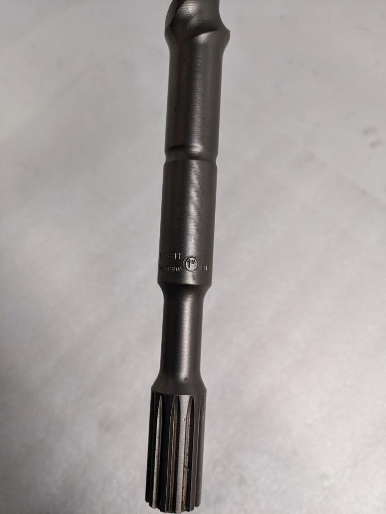 UNBRANDED 1" X 23" CARBIDE-TIPPED DRILL BIT 4-CUTTER 12-SPLINE SHAFT NEW D0