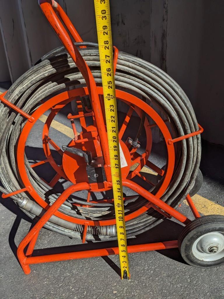GENERAL PIPE CLEANERS 117830 GEN-EYE POD 200FT PIPE CAMERA & REEL ONLY USED B2