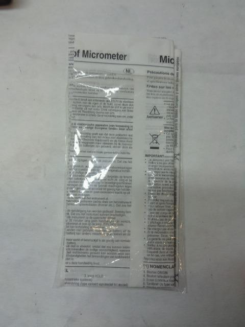 NEW MITUTOYO DIGIMATIC POINT MICROMETER 0-25mm 342-251-30 R17T1