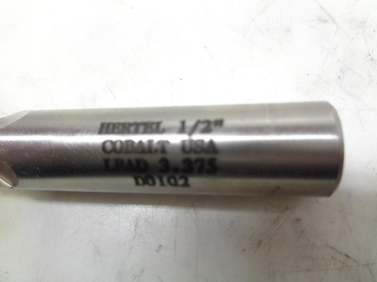 NEW HERTEL OMC15015H COBALT END MLL ROUGH TOOTH 1/2"x1-1/4" 4 FLUTE R22T6BD