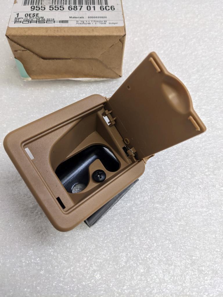 PORSCHE 955555687016C6 CARGO NET BRACKET BEIGE FOR 03-06 CAYENNE NEW PGB2TA