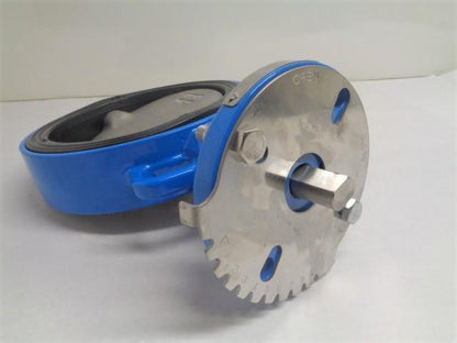 NEW PRATT 8" DI BUTTERFLY VALVE BF-8681 RUBBER SEATED STAINLESS STEEL DISC R18