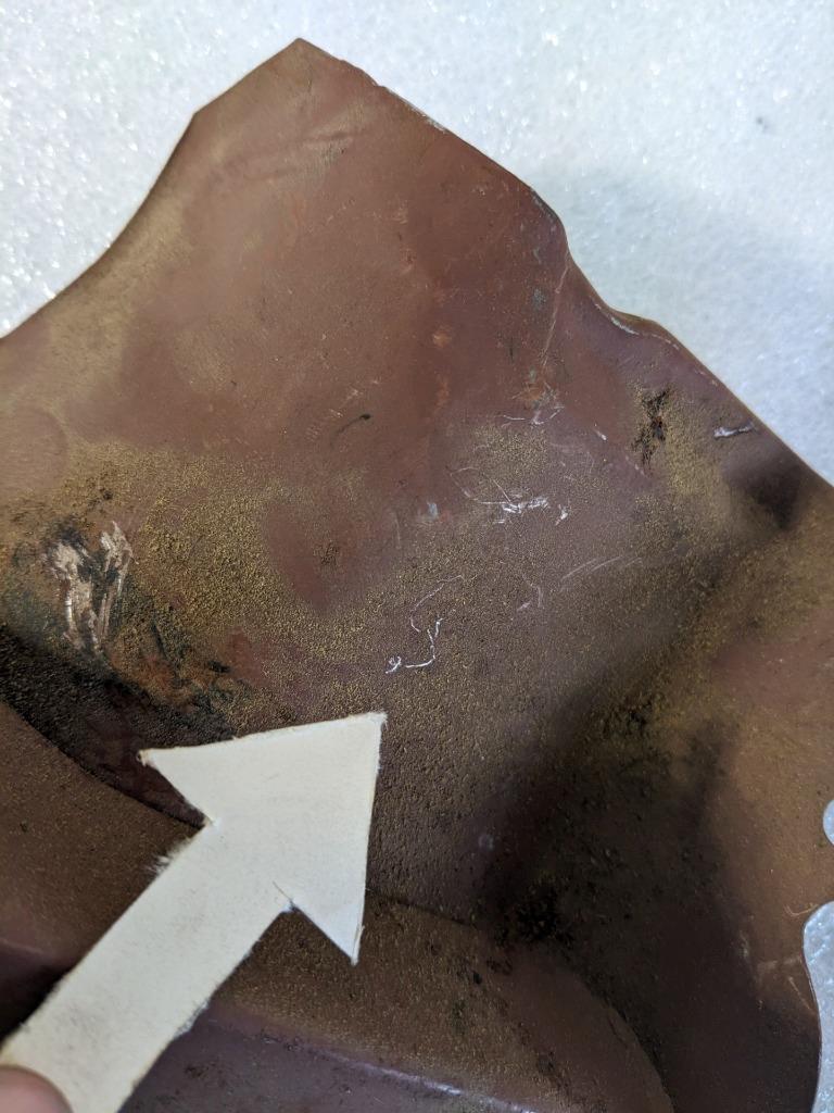 PORSCHE 53906637 LEFT ENGINE TIN COVER PLATE FOR PORSCHE 356/912 NEW R24T4