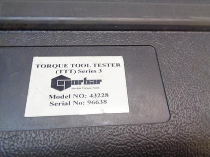 USED NORBAR TTT TORQUE TOOL TESTER SERIES 3 DIGITAL MONITOR 43228 R27