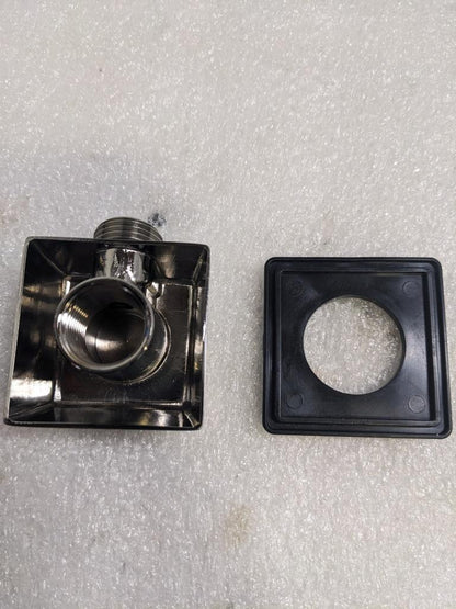 DELTA SQUARE WALL SUPPLY ELBOW HAND SHOWER-HOSE 50570 LUMICOAT STAINLESS NEW R28