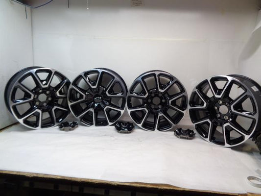 NEW '21-'23 CHEVY TAHOE WHEEL SET MACHINED BLACK 22x9 ET25.4 6x139.7 84434521 SR