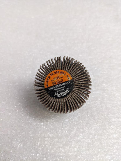 STANDARD ABRASIVES 622425 FLAPWHEELS 10-COUNT 1-1/2"X1" 60 GRIT NEW R5