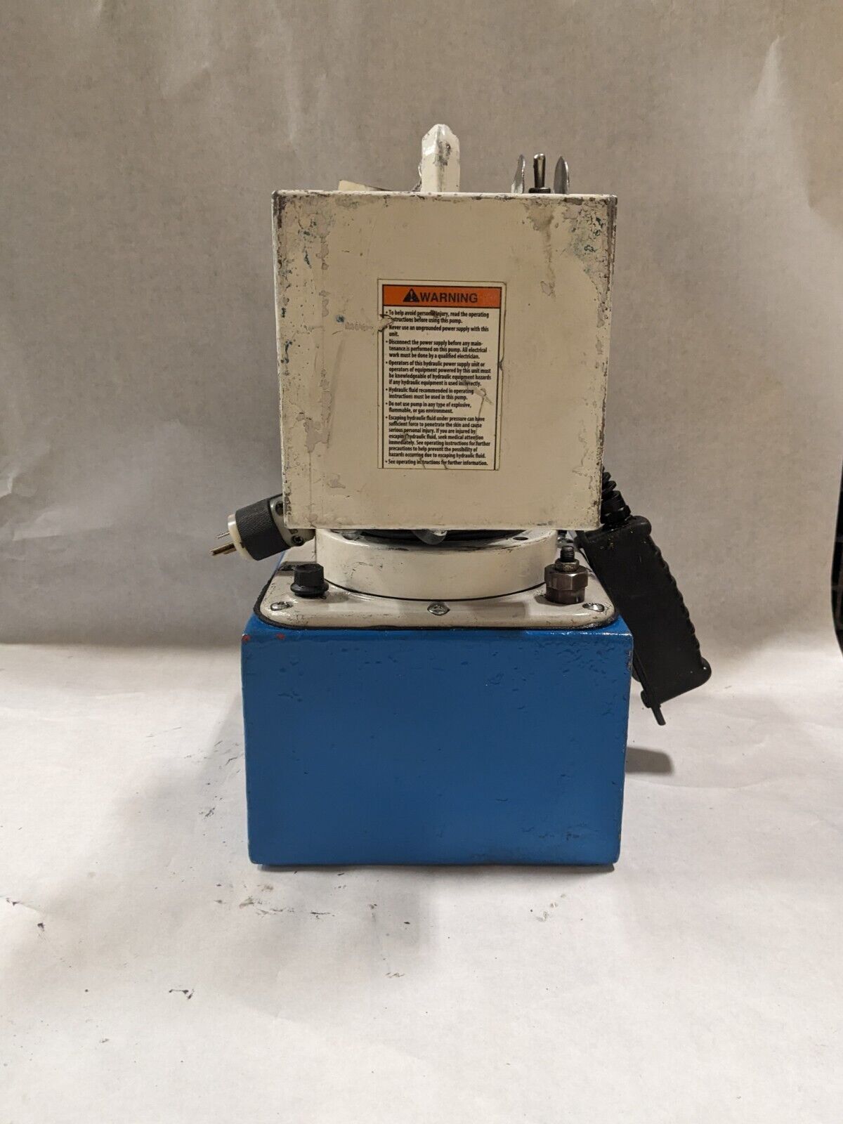 POWER TEAM SPX ELECTRIC HYDRAULIC PUMP PE550 W/ MR571 POST TENSION JACK